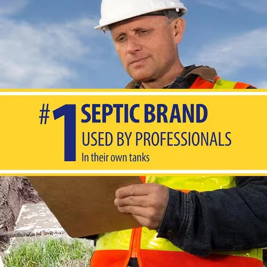 Professional Septic Tank Treatment Powder 19.6 oz 2 Dose Drain Cleaner