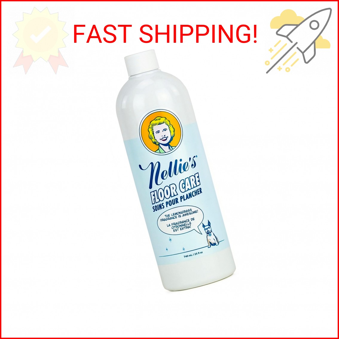 Nellie’s Floor Care – Plant-Based Floor Cleaner for Hardwood, Tile, Ceramic, and
