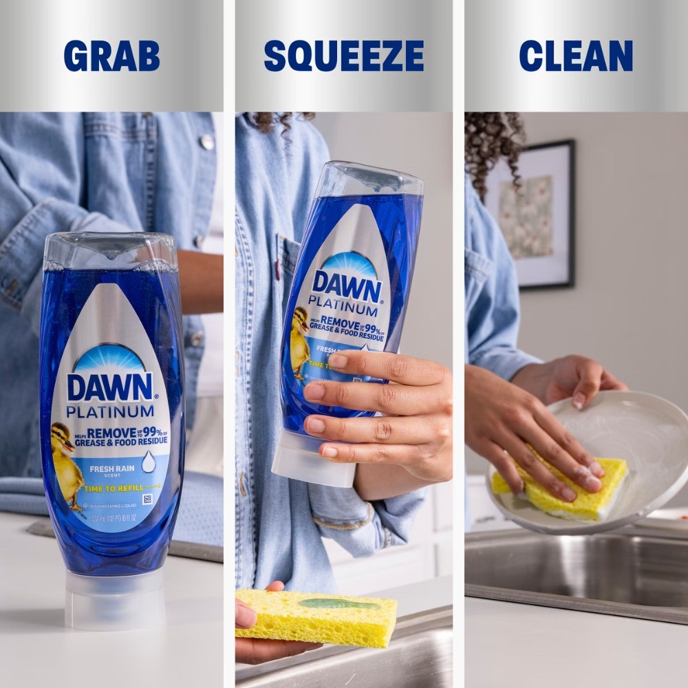 Dawn Platinum Ez-Squeeze Dishwashing Liquid Dish Soap – 18 fl oz