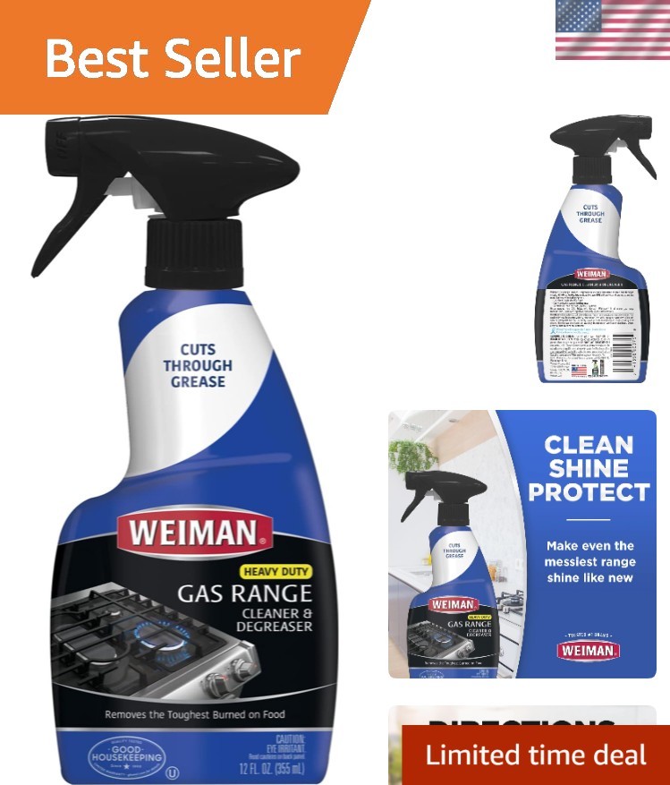 Natural Gas Range Cleaner in Lemon – Effortless Degreasing & Streak-Free Finish