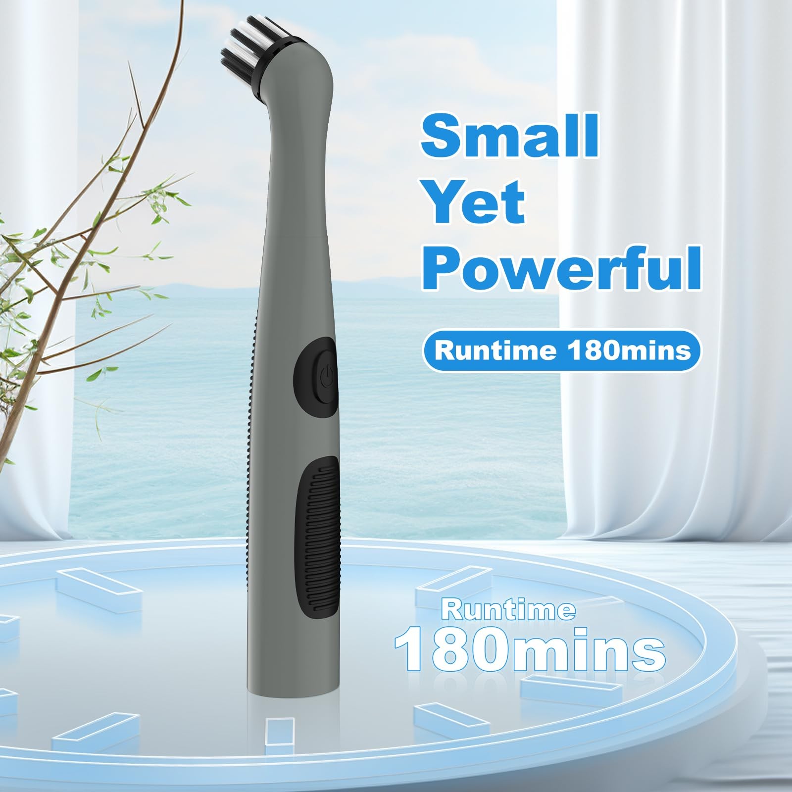 Rechargeable Cleaning Brush with 4 in 1 Multiple Brush Heads,Indoor Household…