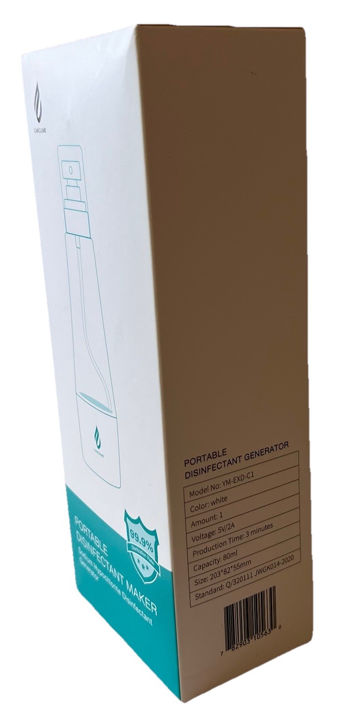 Caruume Portable Disinfectant Maker Sodium Hypochlorite Disinfectant Generator
