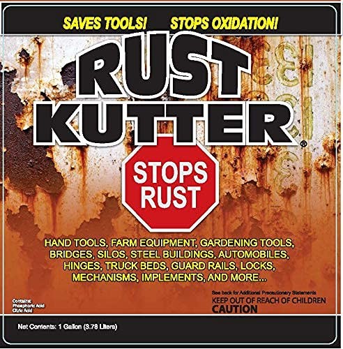 Rust Kutter- Gallon Stops Rust and Converts Rust Spots to Leave a Primed Surface