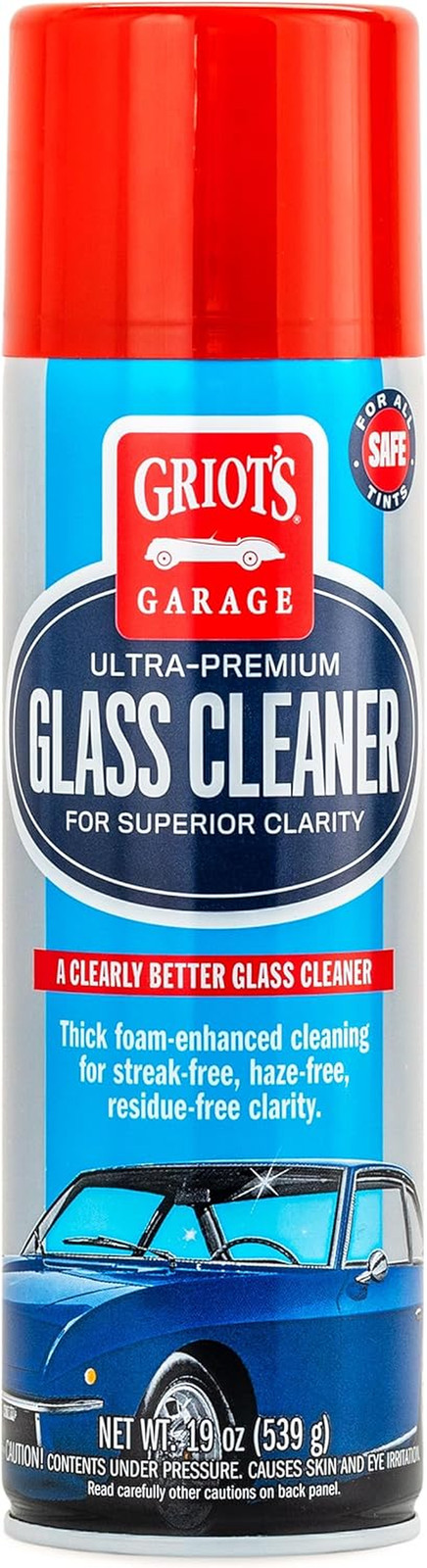 Ultra-Premium Glass Cleaner, Foaming Aerosol Spray for Car Window, Windshield, M