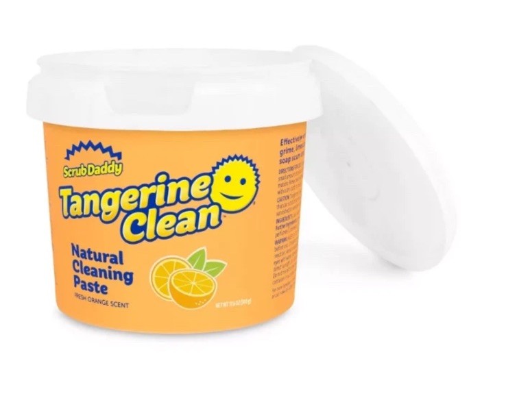 (2) Scrub Daddy Tangerine Clean Natural Cleaning Paste 17.6 oz 2 Containers