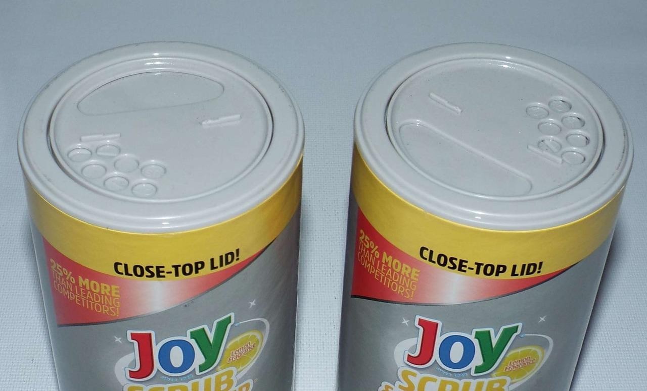 2 NOS Joy Lemon Scent Scrub Powder Cleanser NO BLEACH SINKS TILES QUARTZ MARBLE