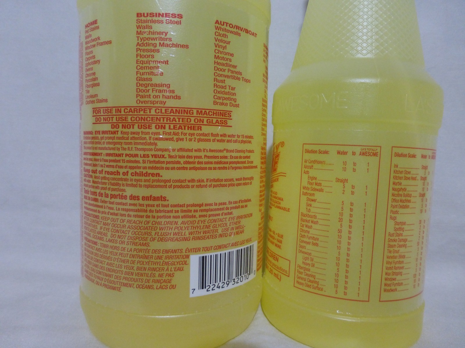 La’s Totally Awesome All Purpose Concentrated Cleaner 20 Fl Oz & 32 Oz