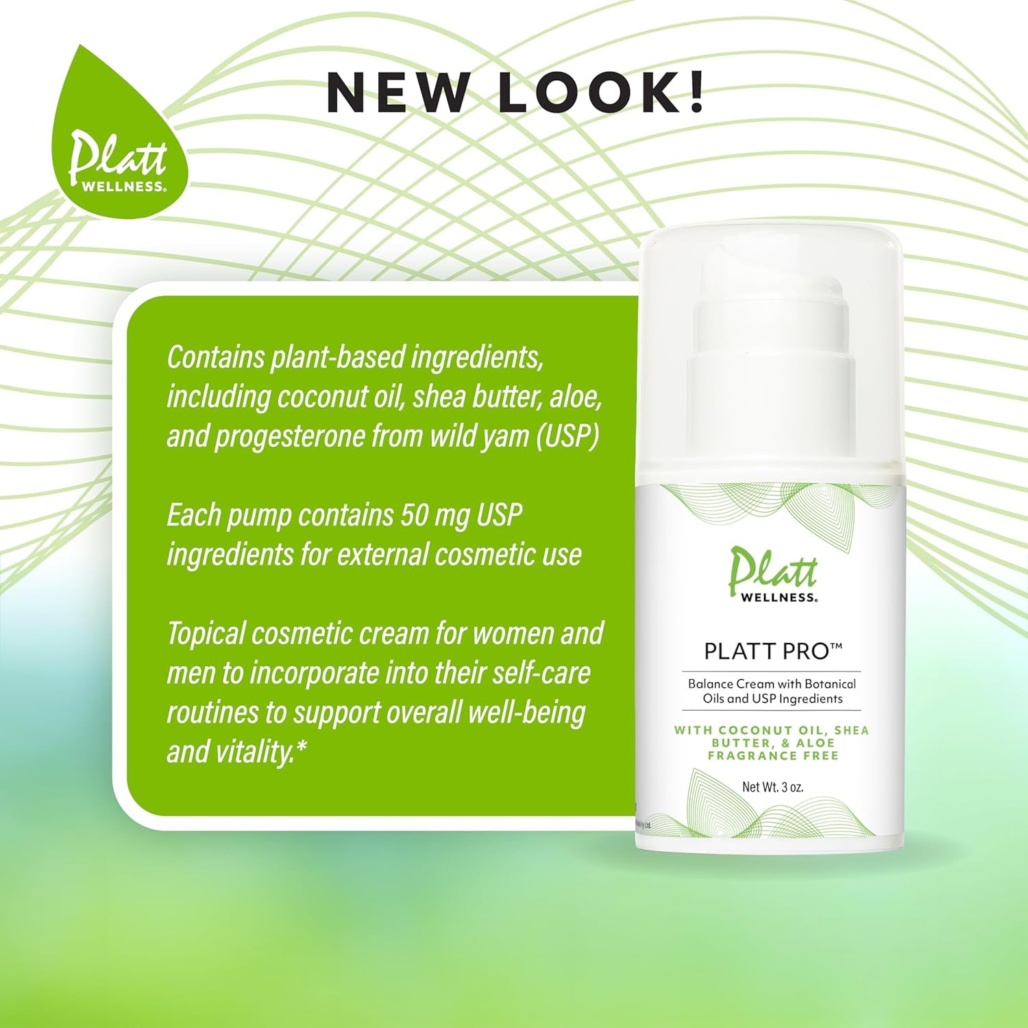 Platt Pro Balance Cream with Botanical Oils and USP Ingredients ?C 5% Progester