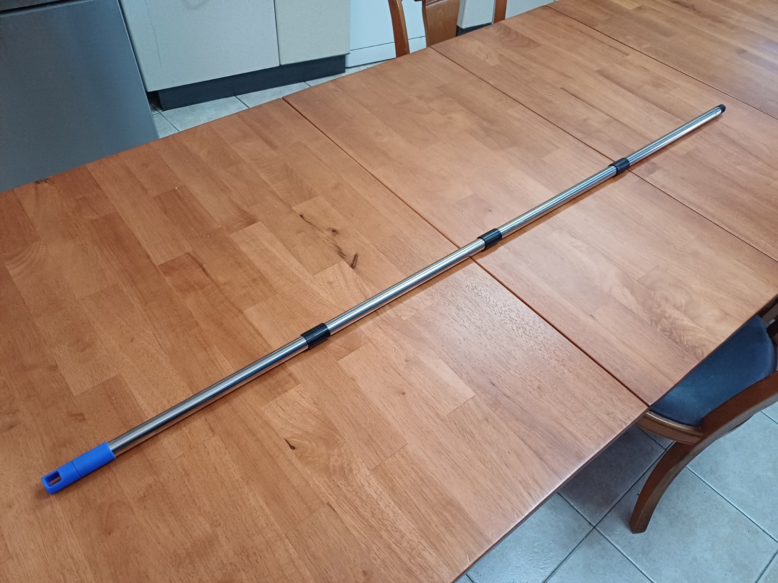 Heavy-Duty 17″ Floor Squeegee + 59″ Telescopic Long Handle For Thorough Cleaning