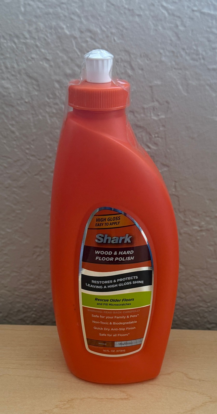 Shark Sonic Duo Wood & Hard Floor Polish Orange Bottle 16 fl oz