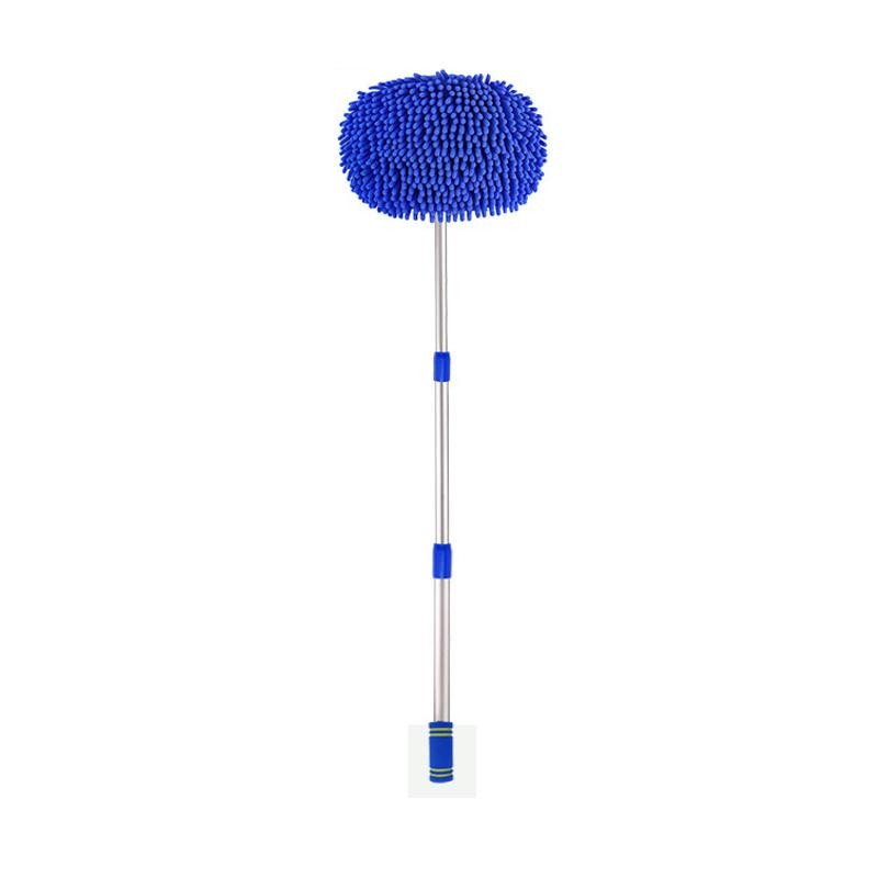 Car Wash Mop Brush Chenille Microfiber Telescopic Long Handle Cleaning Kit Soft