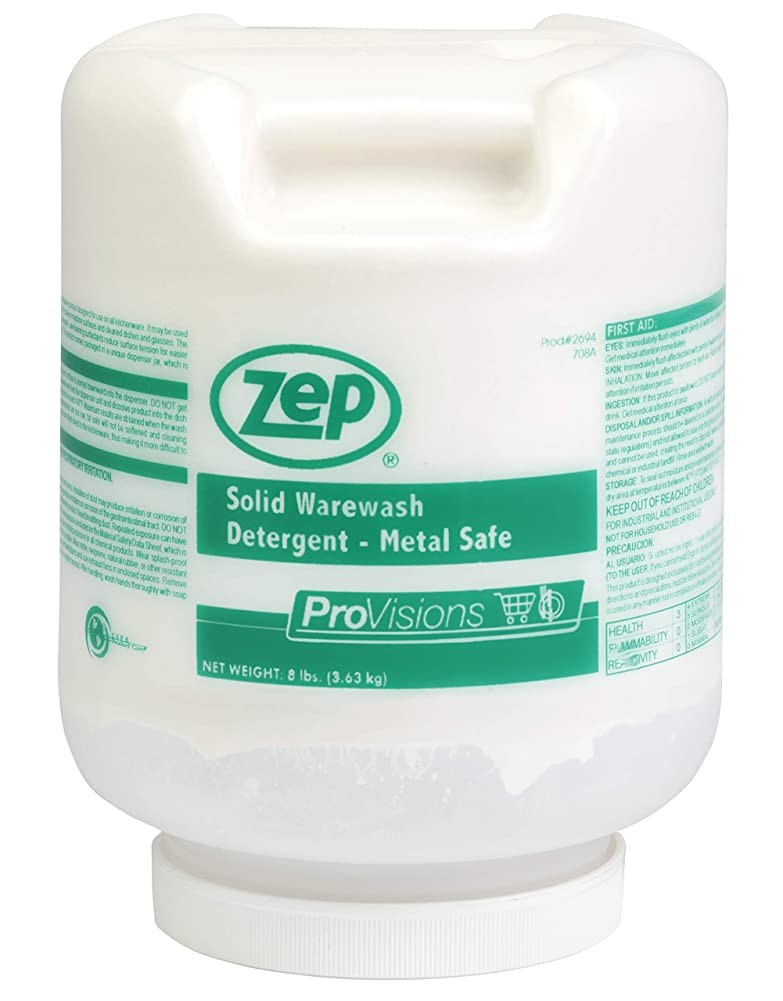 Zep ProVisions Solid Warewash Detergent 8LB CASE 269401 (Case of 4)