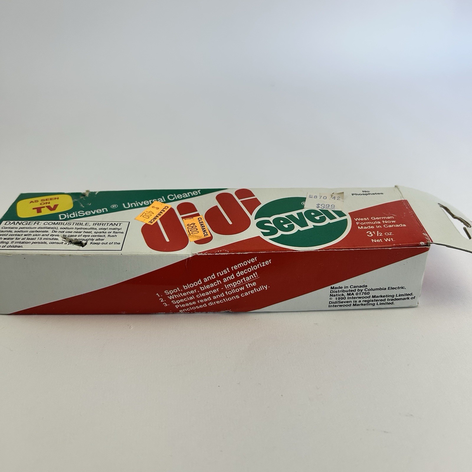 Vintage DiDi Seven Universal Cleaner 3 1/2 oz. Made in Canada NEW In Box READ