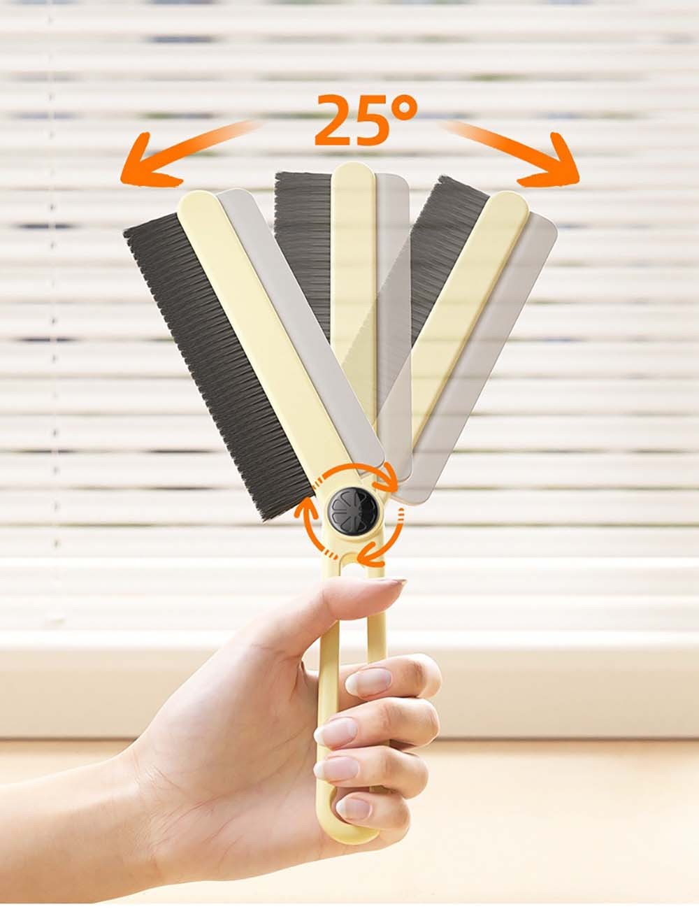 2-In-1 Slim Water-Resistant Flexible Long-Handled Multifunctional Cleaning Brush