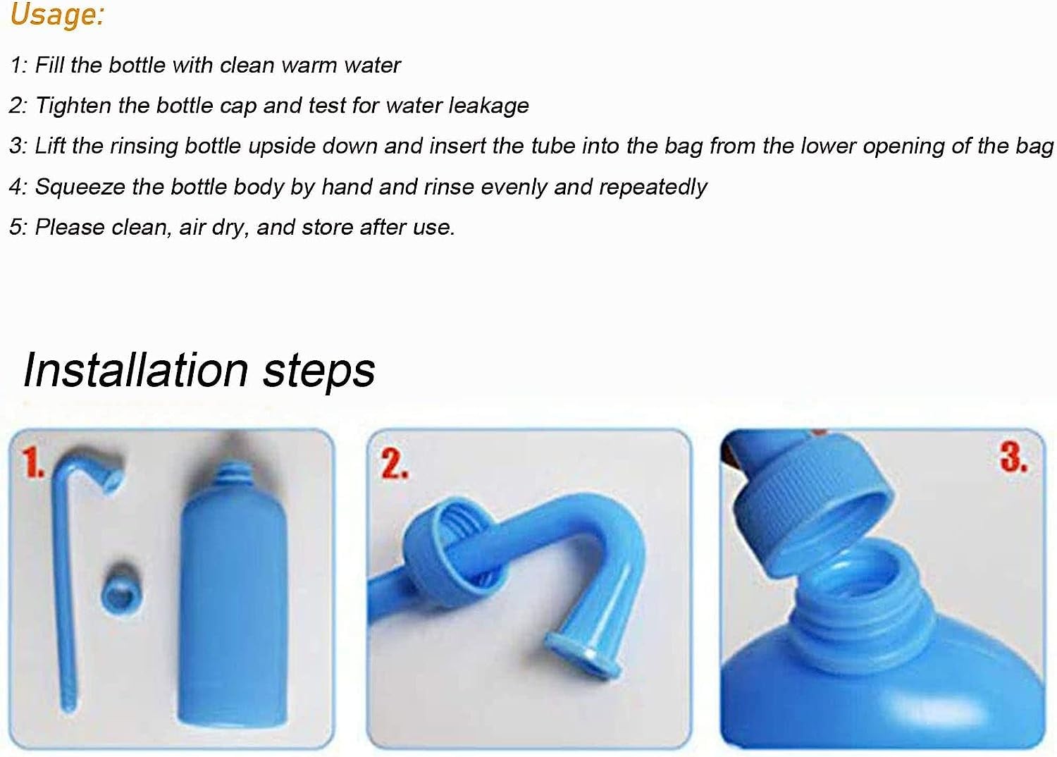 500ml Colostomy Bag Cleaning Toolstoma Bags Plastic Cleaning Bottle colostomy Su