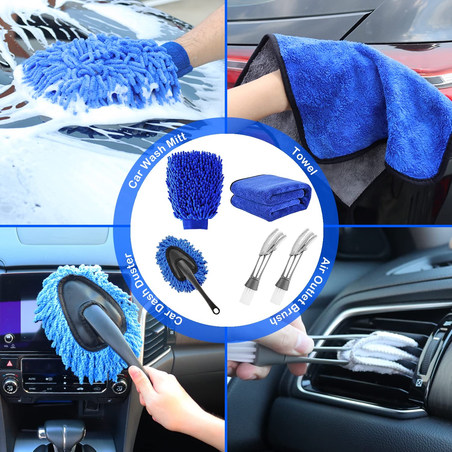 26pcs Car Detailing Brush Set Car Detailing Kit Car Detailing Brushes Car Cleani