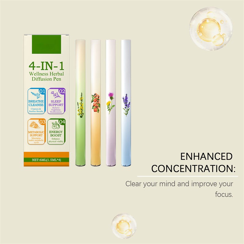 4PCS Natural Diffuser with Mint for Lung Health & Fresh Air 2026 NEW