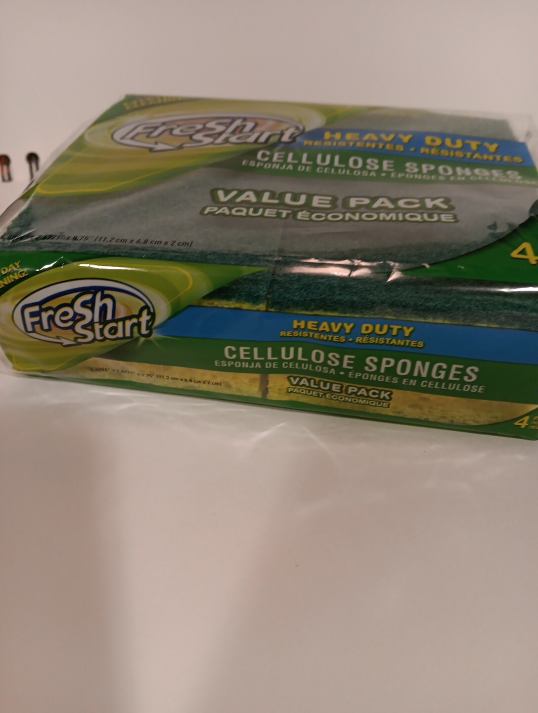 Sponges, Heavy duty cellulose sponges value 4 Pack, Great for all Tough Cleaning