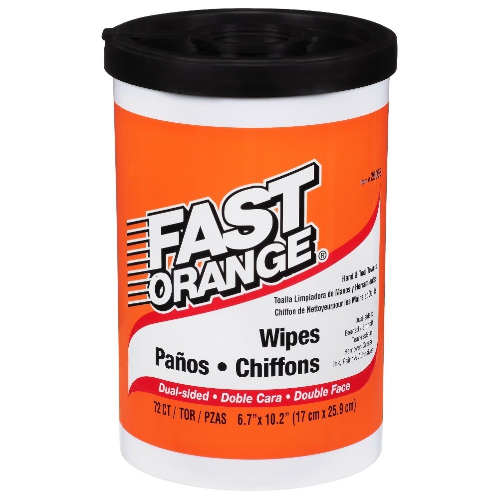 Hand Cleaner Wipes, 72-Count, 2-Pack, Fresh Clean Scent, Industrial Strength