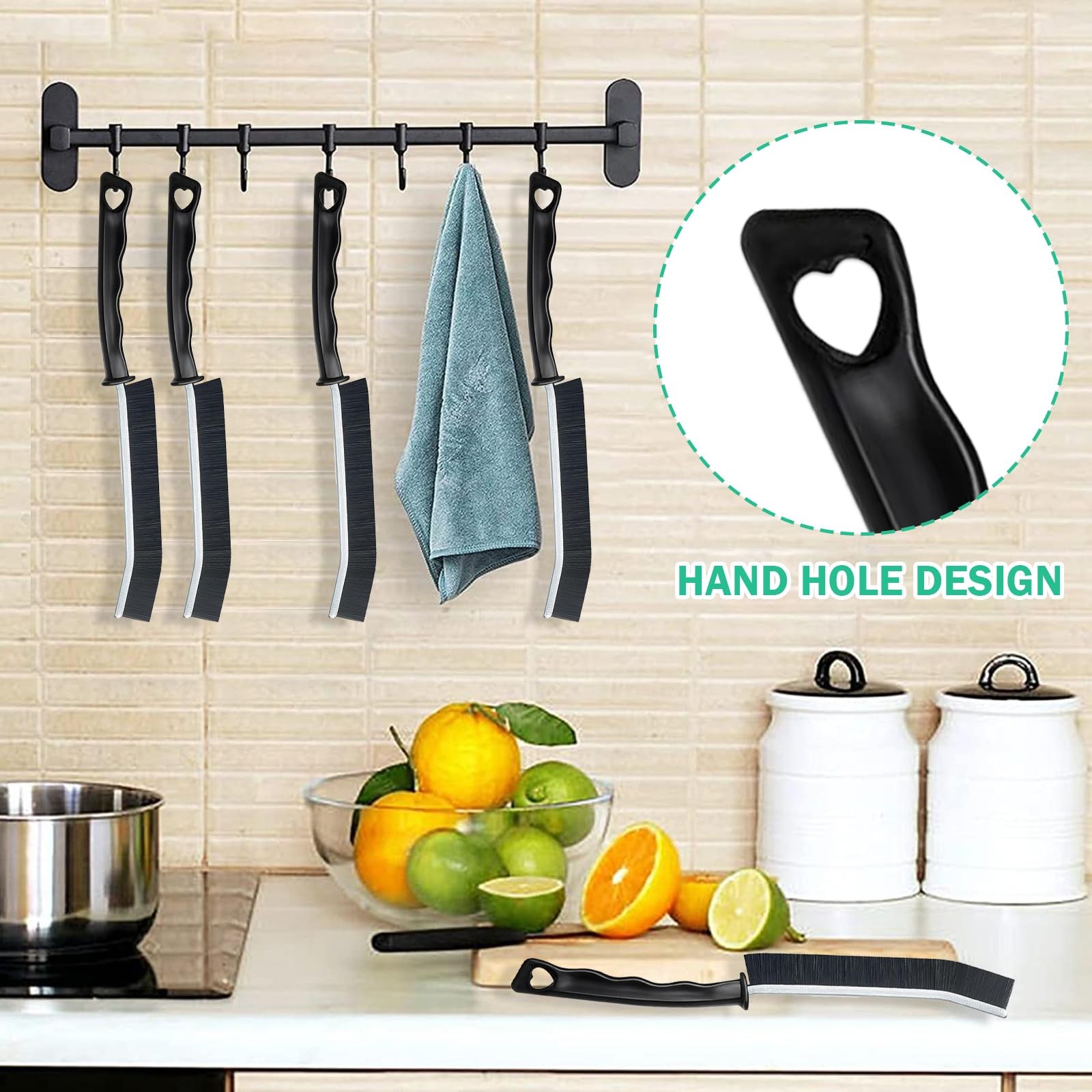 5 Pcs Crevice Cleaning Brush Multifunctional Hard Bristle Gap Cleaning Brush …