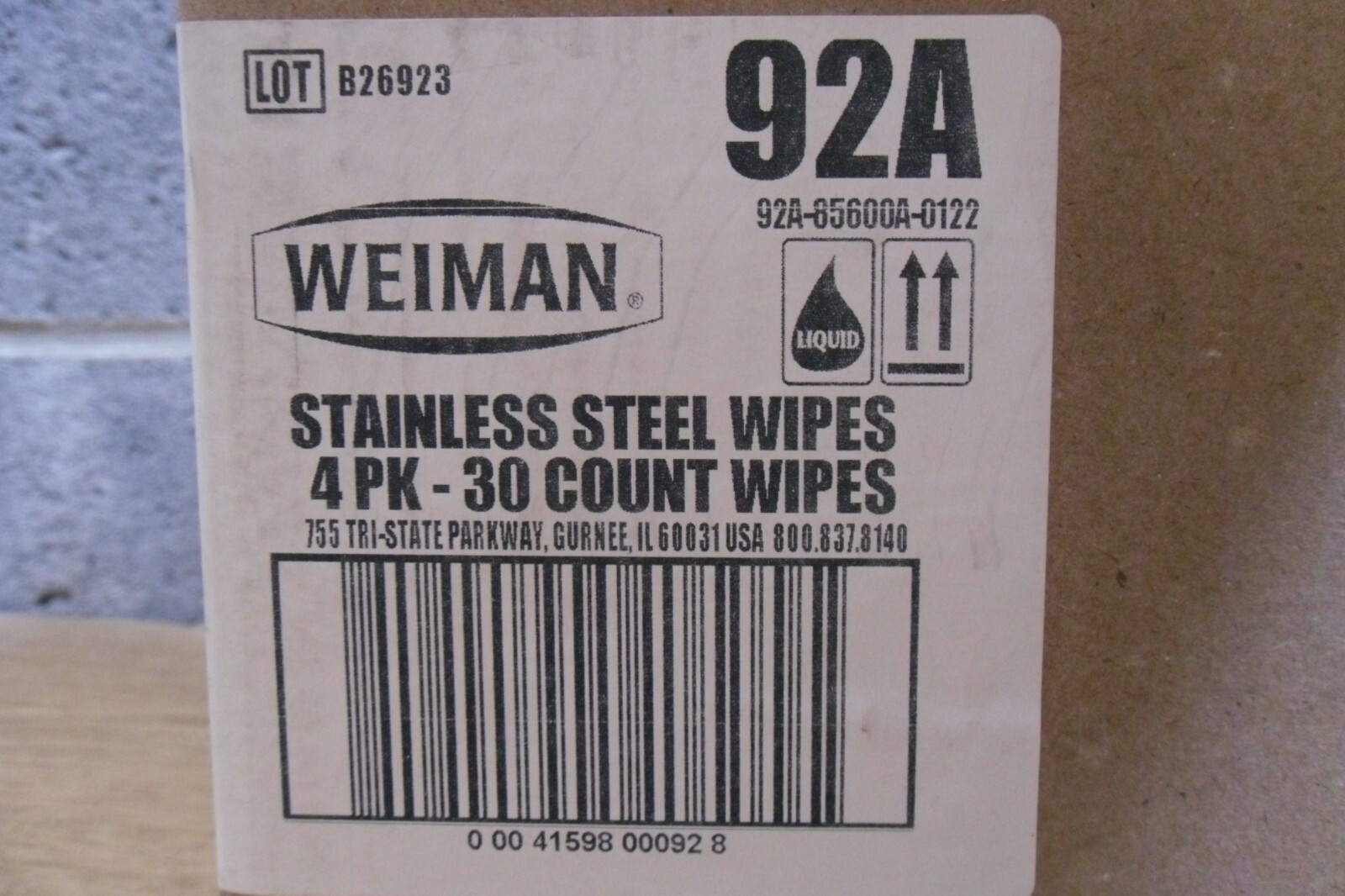Weiman Stainless Steel 4PK-30 Count Wipes-Total 120 Wipes