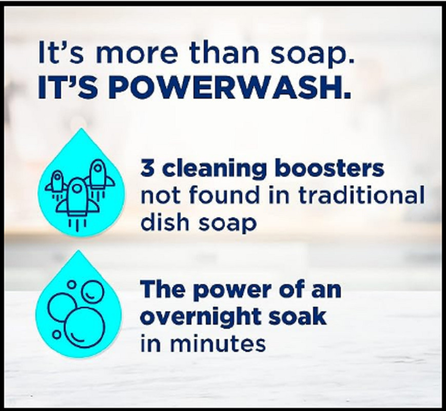 Platinum Powerwash Dish Spray, Dish Soap, Fresh Scent Bundle, 1 Spray (16Oz) + 3