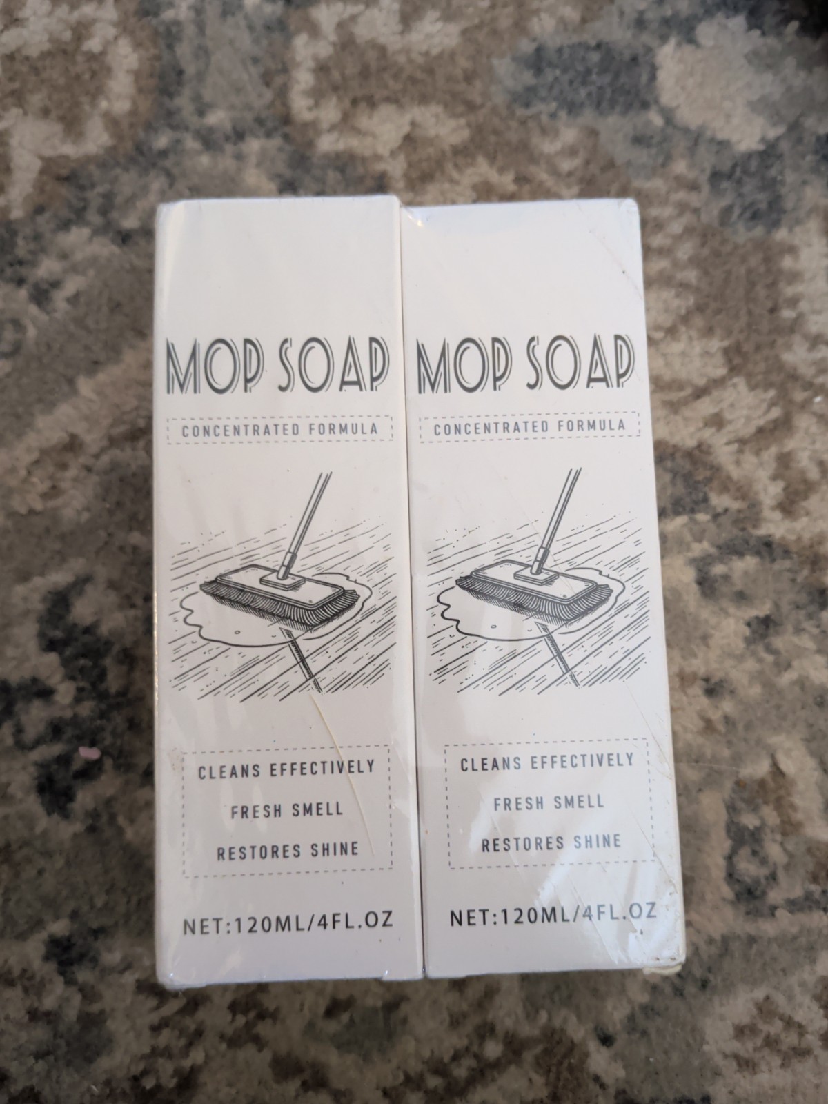 Mop Soap for Floor Cleaning, 120ml Scented Mop Cleaner Soap Set Of 2