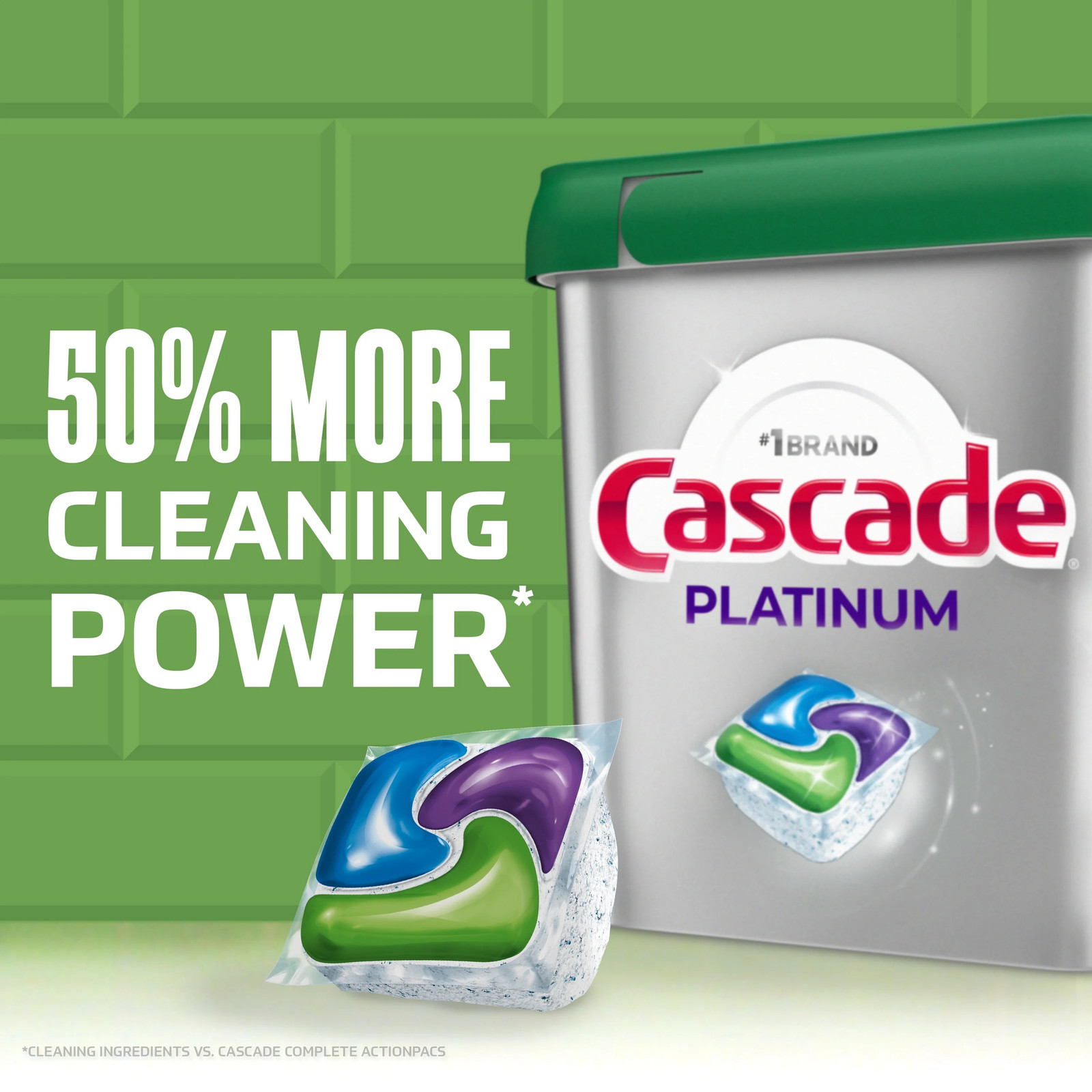 Platinum Dishwasher Pods, Dishwasher Detergent Soap Tabs, Fresh, 26 Count