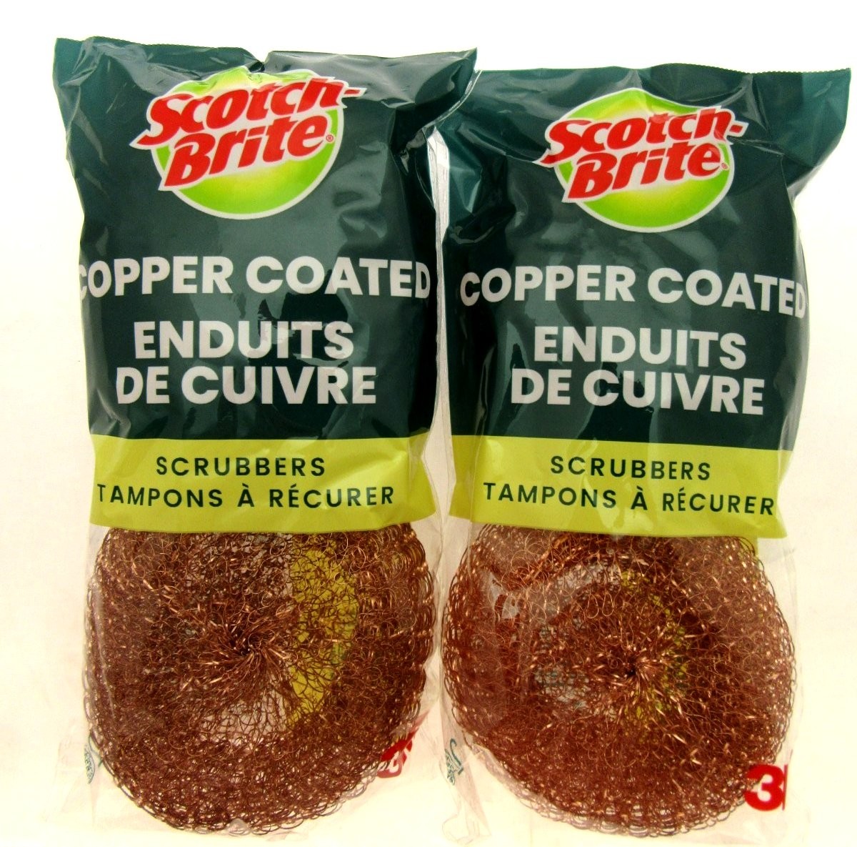Scotch Brite Copper Coated Scrubbers Pots Pans Grill and More ~ Lot of 4