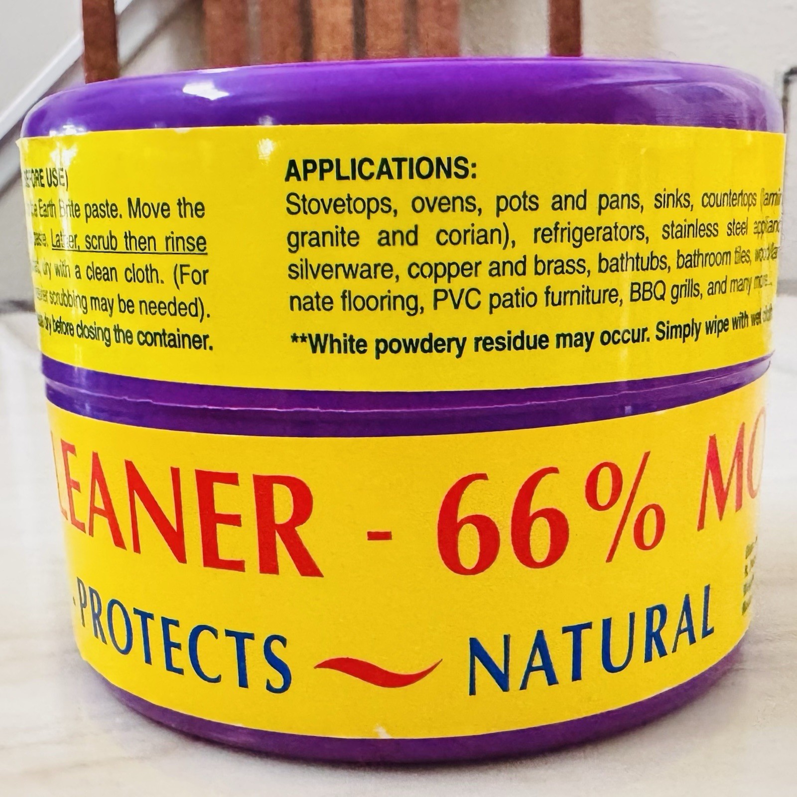Earth Brite Original Natural All-Purpose Cleaner – 500g (17.5 oz) Made In France