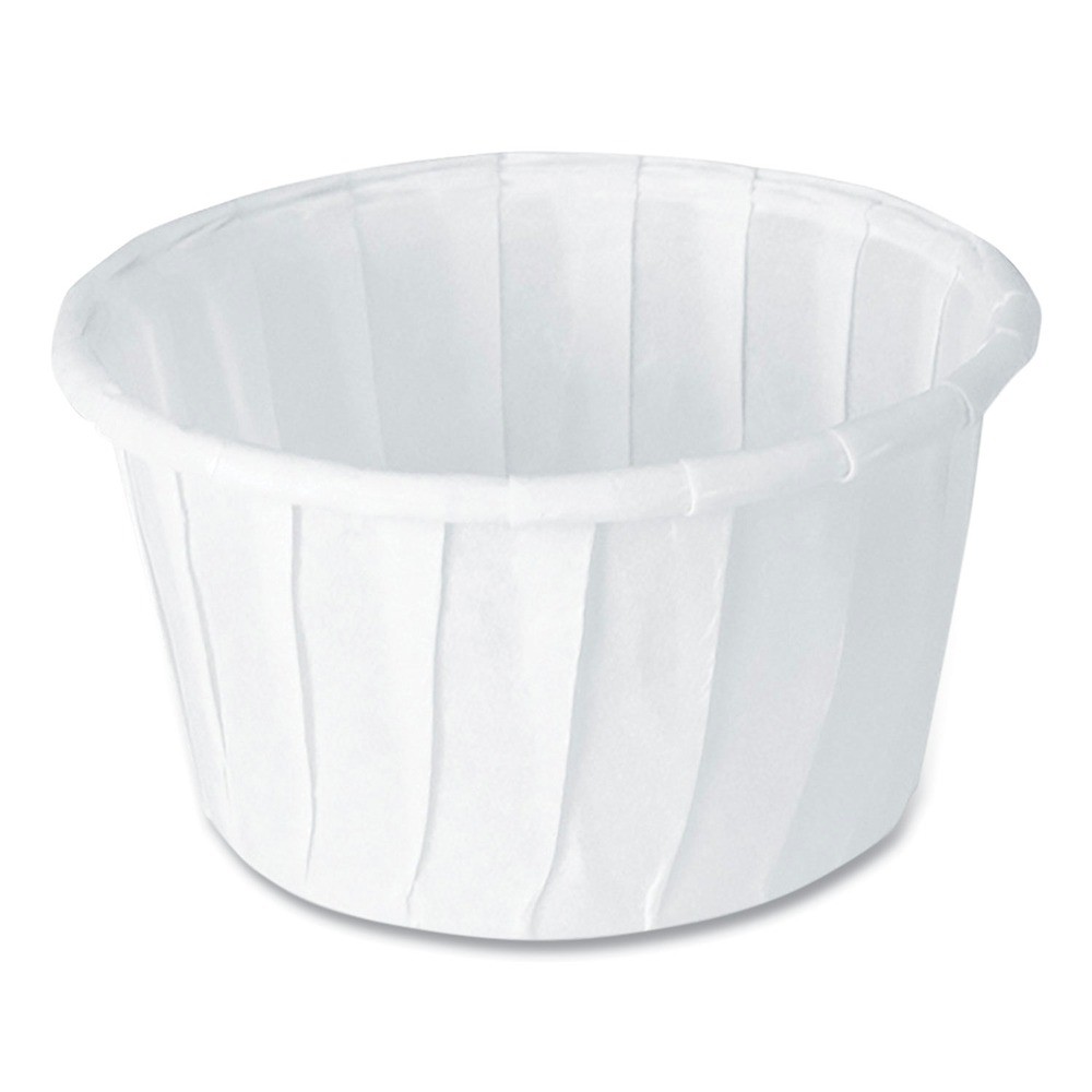 SOLO 125U 1.25 oz Paper Portion Cups – White (250/Bag, 20 Bags/CT) New