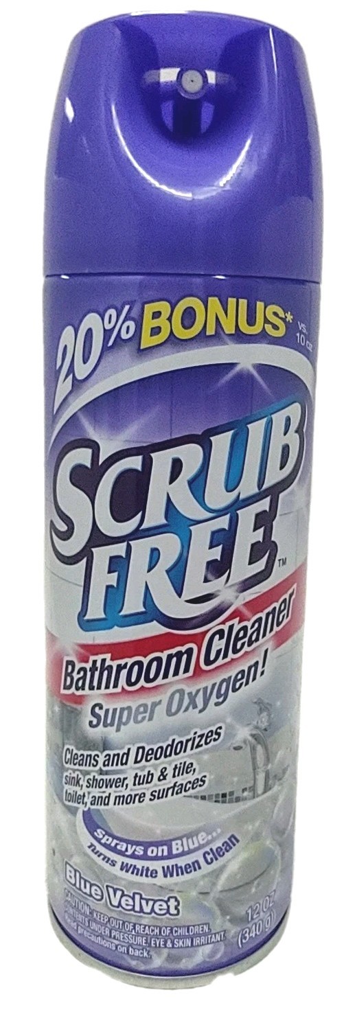 ( LOT 4 ) Scrub Free BATHROOM CLEANER w/ Super Oxygen 12 oz Each