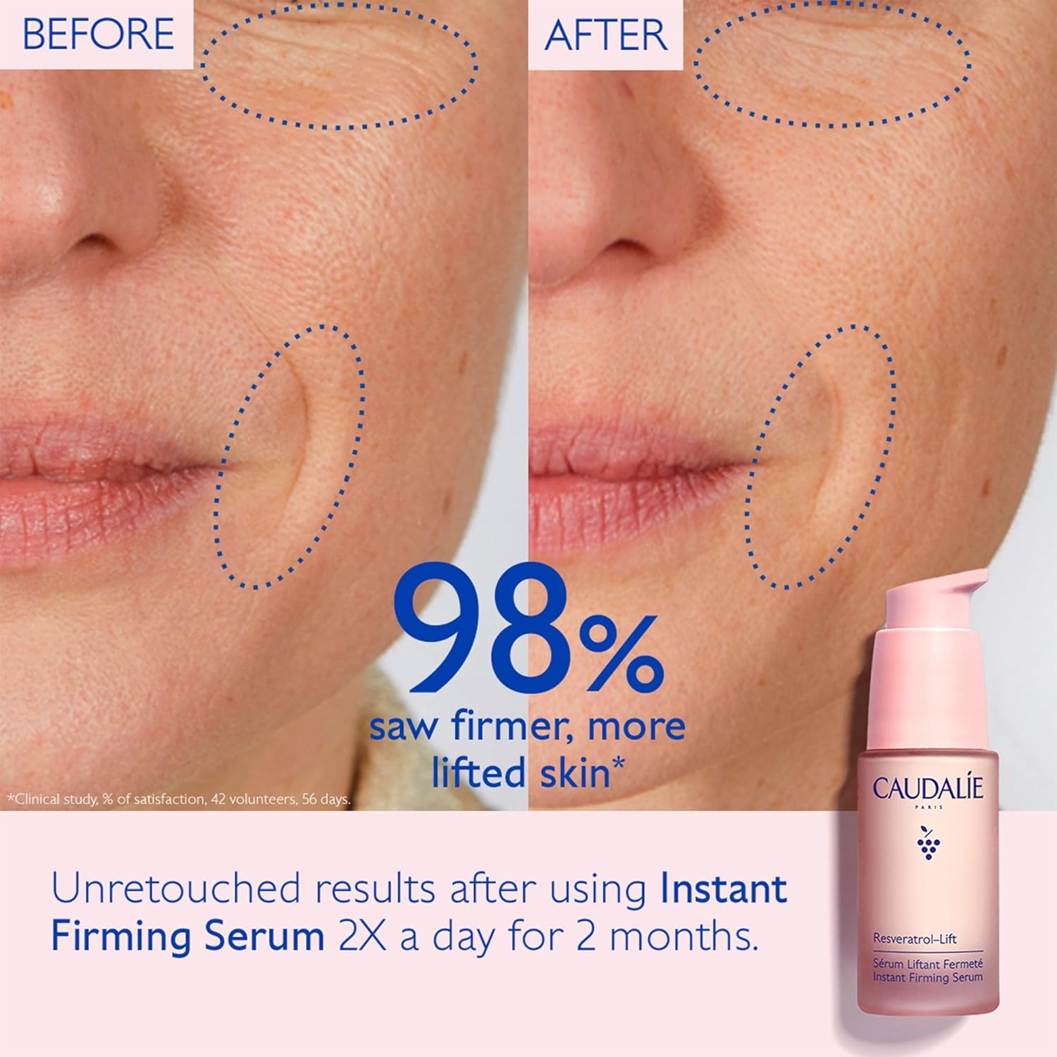 Caudalie Resveratrol-Lift Instant Firming Retinol Alternative Serum, Refillabl