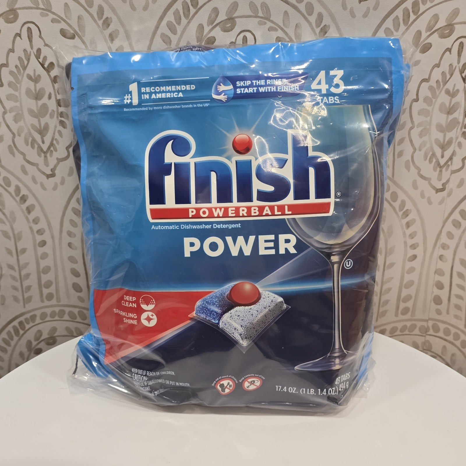 (3) Finish Powerball Automatic Dishwasher Detergent ( 43 ct each) 129 tabs total