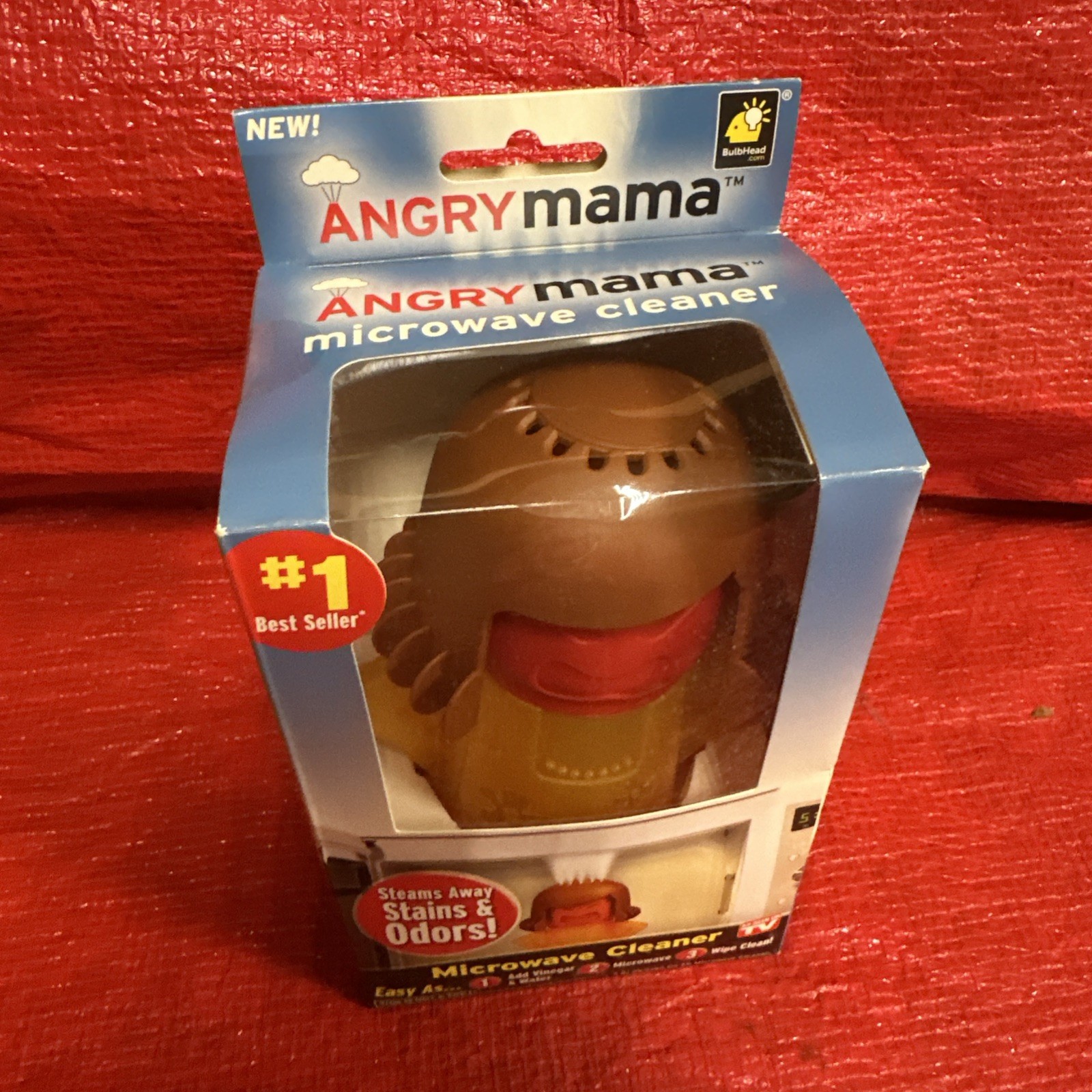 New Angry Mama Microwave Fast Steam Useful Newest Cleaner Cleaning Gadget 2015
