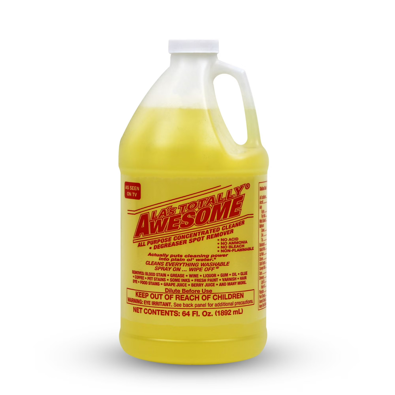 LA’s Totally Awesome All Purpose Concentrated Cleaner & Degreaser, 64 fl oz
