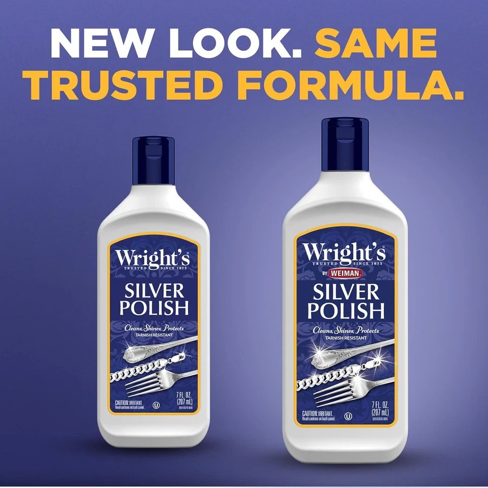 Wright’S Silver Cleaner and Polish – 7 Ounce – Ammonia Free – Use on Silver, Jew