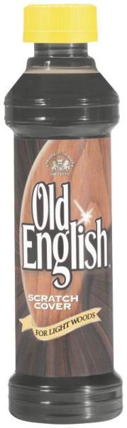 NEW OLD ENGLISH 8OZ BOTTLE LIQUID FURNITURE LIGHT WOODS SCRATCH COVER 6907919