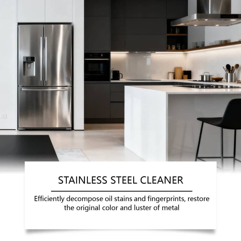 Stainless Steel Cleaner Daily Kitchen Appliances Dishwasher Oil Stain Cleaning