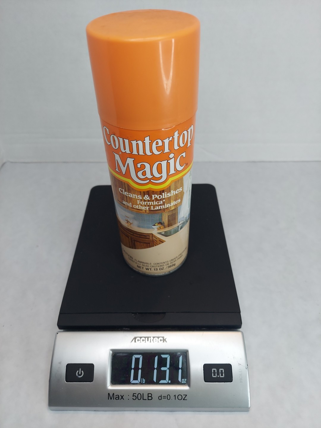 Vintage COUNTERTOP MAGIC 13 Oz Original Aerosol Spray Formica Laminate 90% Full