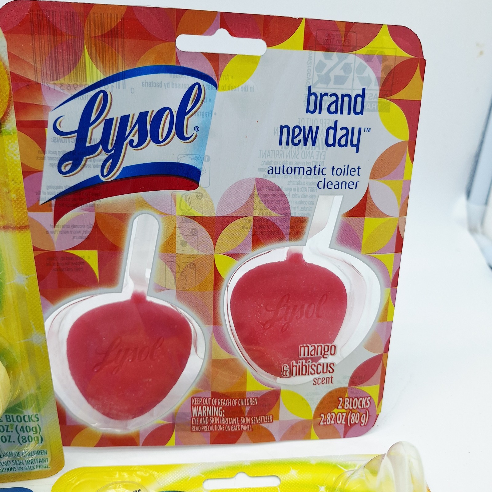 (6) Lysol Automatic Toilet Bowl Cleaner Lemon Breeze Ocean Fresh Mango Hibiscus