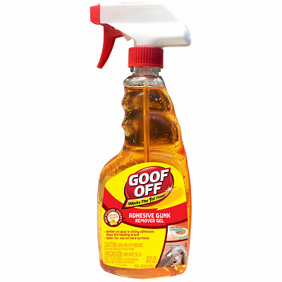Goof Off FG796 Gunk & Adhesive Remover, Citrus Scent, 16-oz. Spray Gel –