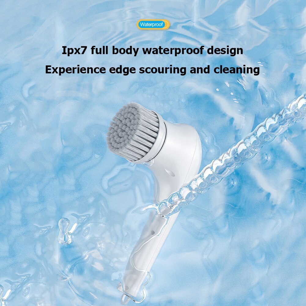 Multifunctional Electric Cleaning Brush USB Charging Bathroom Kitchen Cleaning
