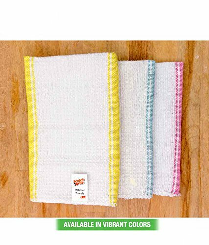 3No. Scotch-Brite Cotton Kitchen Towels – Dry Cotton, Wool Clean -Free Ship