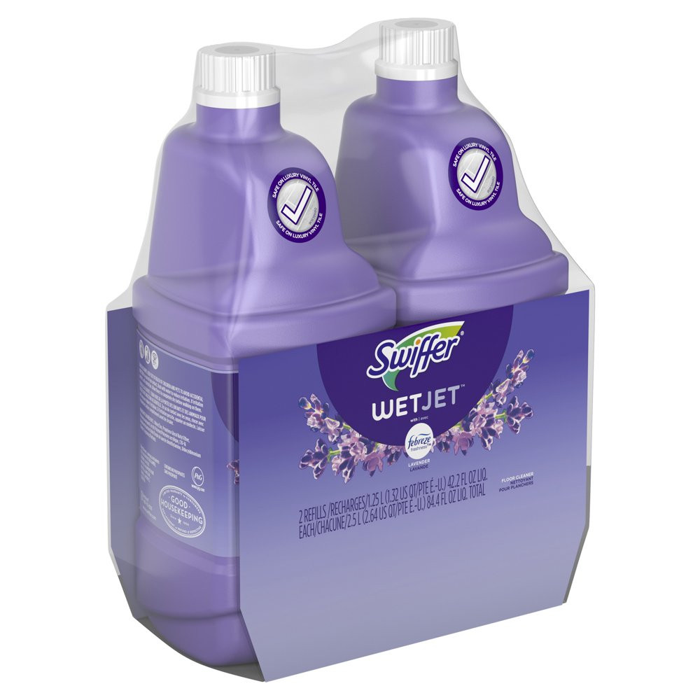 Wetjet Liquid Floor Cleaner Lavender Vanilla&Comfort 1.25L 2 pck Free Shipping