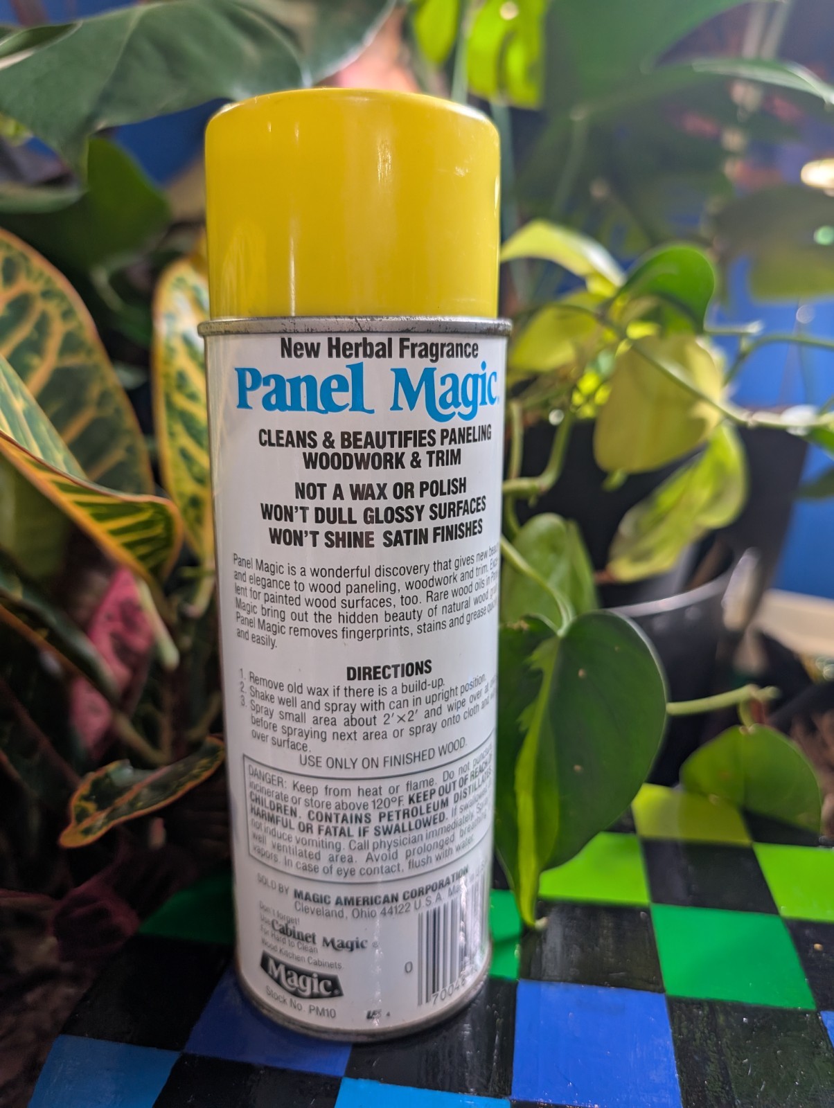 Vintage Panel Magic Aerosol Cleaning Spray Works! Movie prop