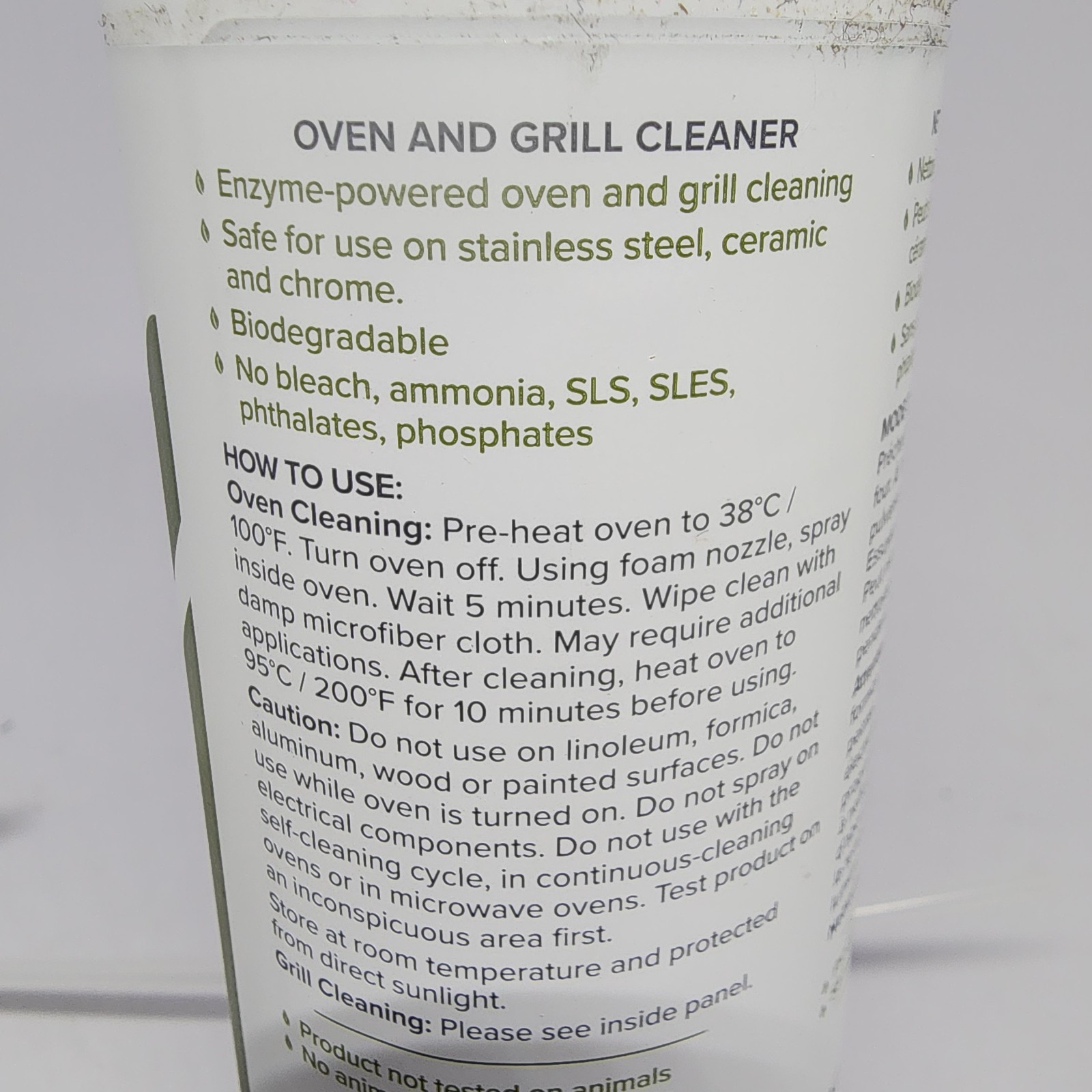Norwex Oven and Grill Cleaner 1102- WITH Spray Nozzle 355ml 12 OZ FOUR Et Gril..