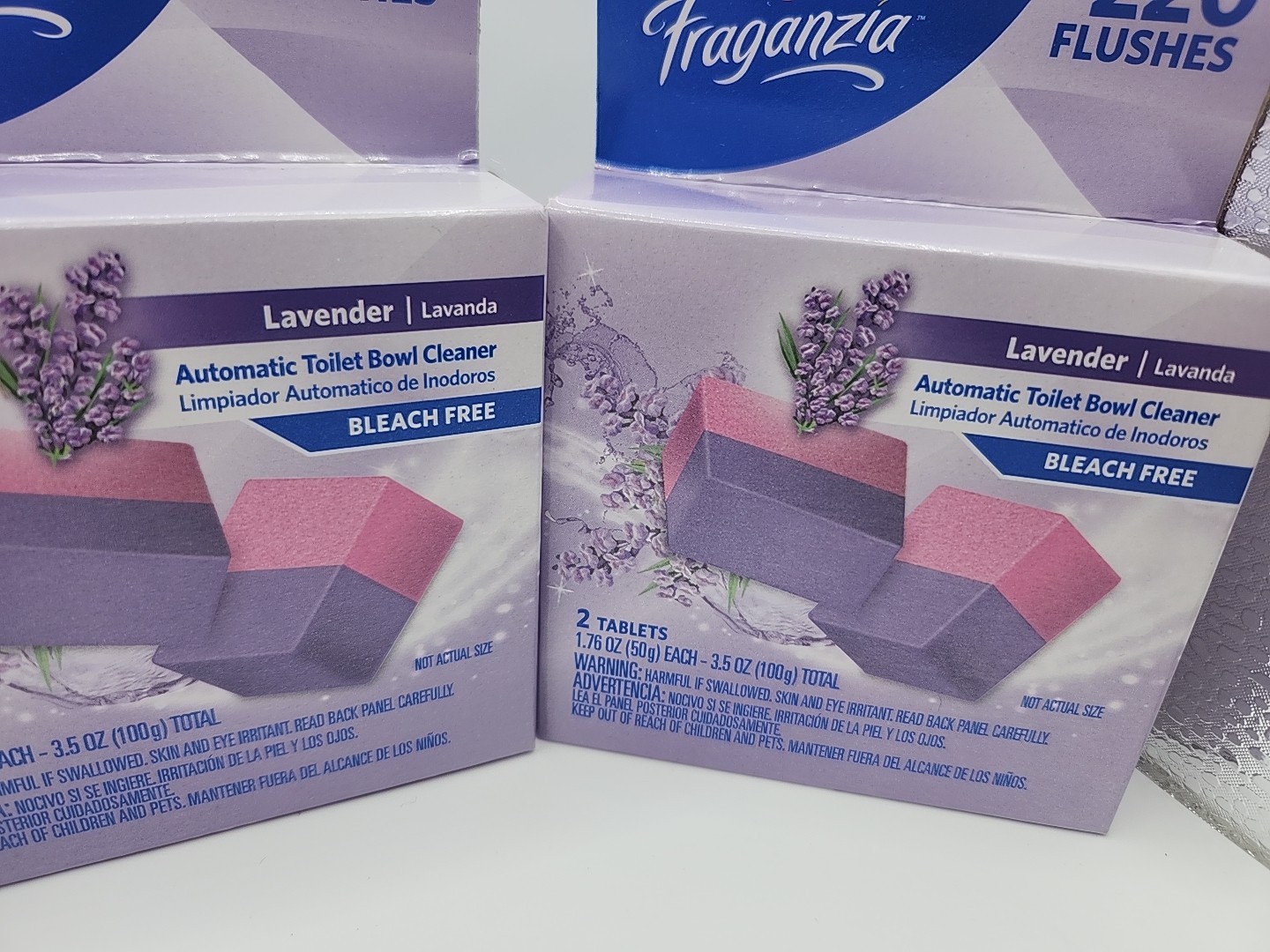 3x Lot Boxes Clorox Automatic Toilet Bowl Cleaner Lavender Bleach Free