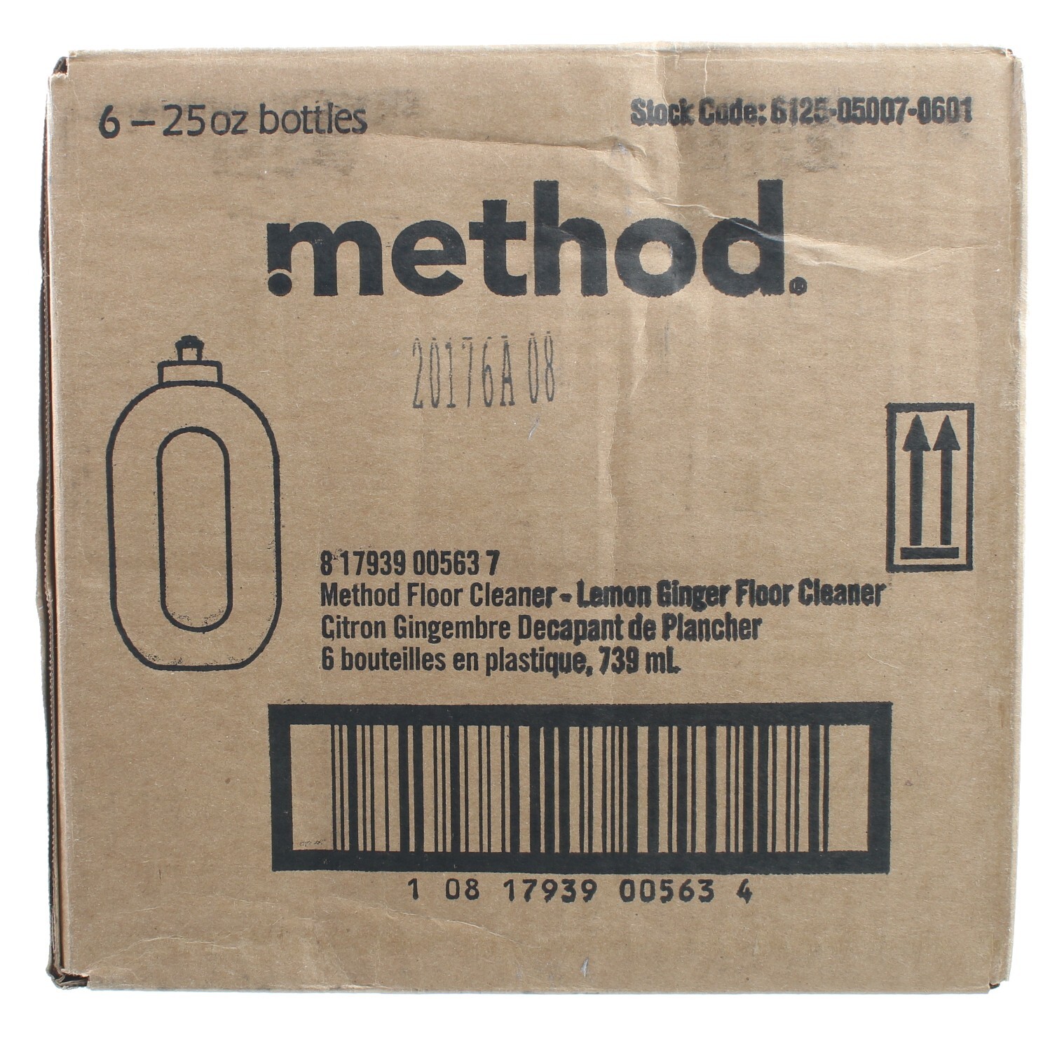 (6) METHOD SQUIRT + MOP LEMON GINGER HARD FLOOR CLEANER 25 FL OZ EA