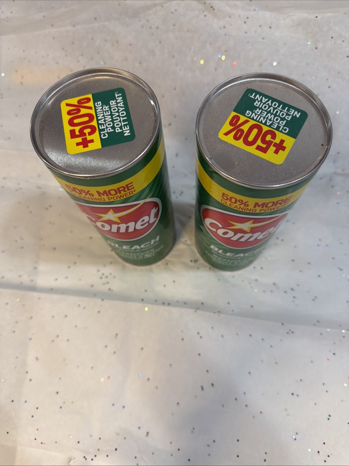 Comet All Purpose Cleaner With Bleach 21oz Lot of 2 Bathroom Kitchen Cleaners